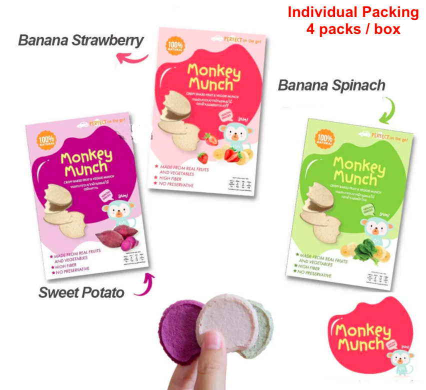 monkey munch baby melts in mouth cookies fruits vegetable fiber healthy snack food